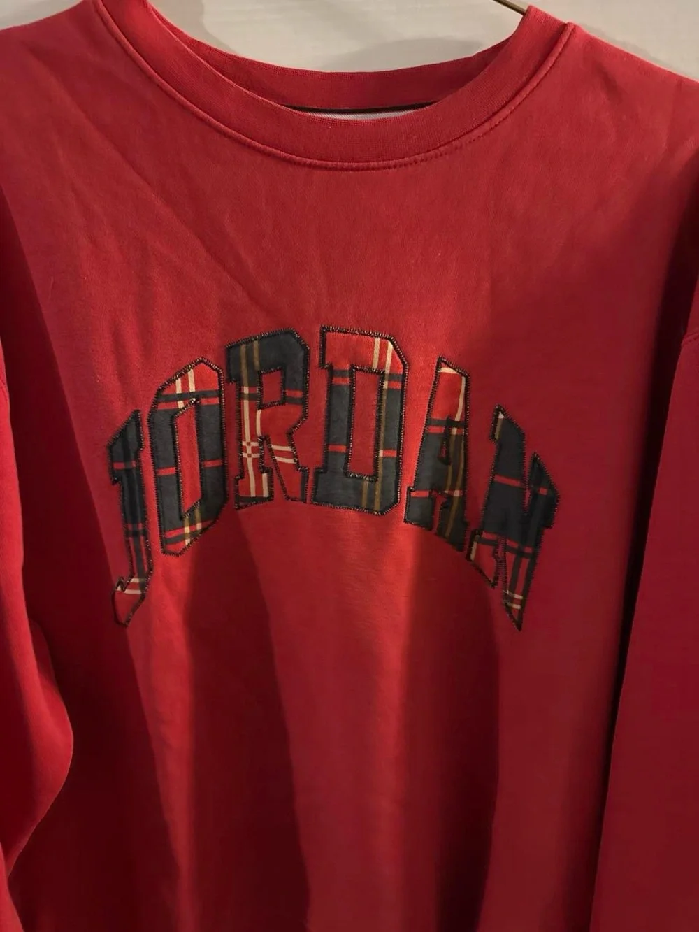 Jordan Men’s Essential Holiday Red Fleece Crew sweatshirt
